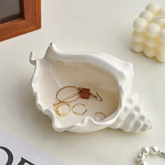 Conch Shell Storage Vessel