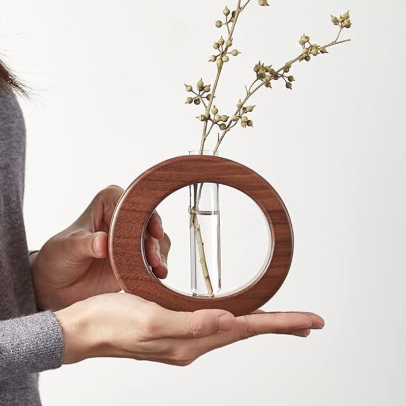 Alba Wooden Plant Propagation Vase - Image 5
