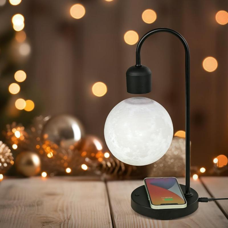 Selene Floating Moon Lamp with Wireless Charging - Image 4