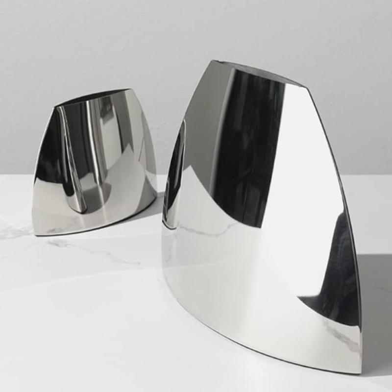 Silver Arched Mirror Vase - Image 3