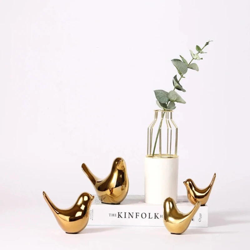 Gold Bird Sculptures - Image 7