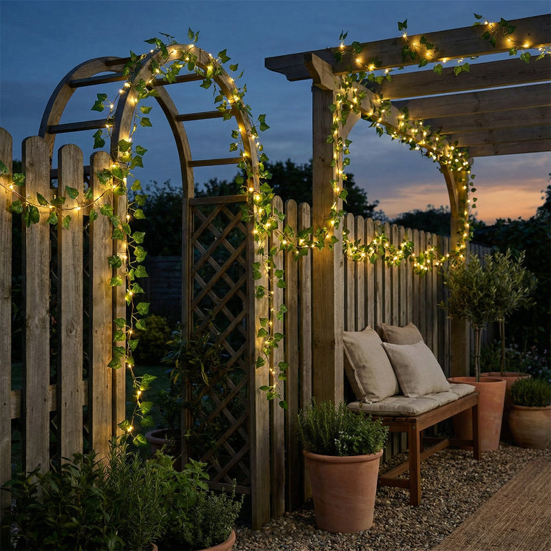 Indoor/Outdoor Solar Ivy String Lights - Image 7