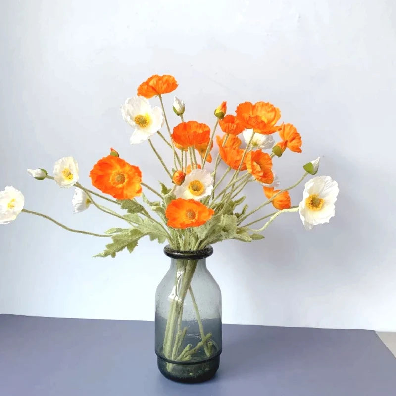 Faux Poppy Stems, Set of 6 - Image 5