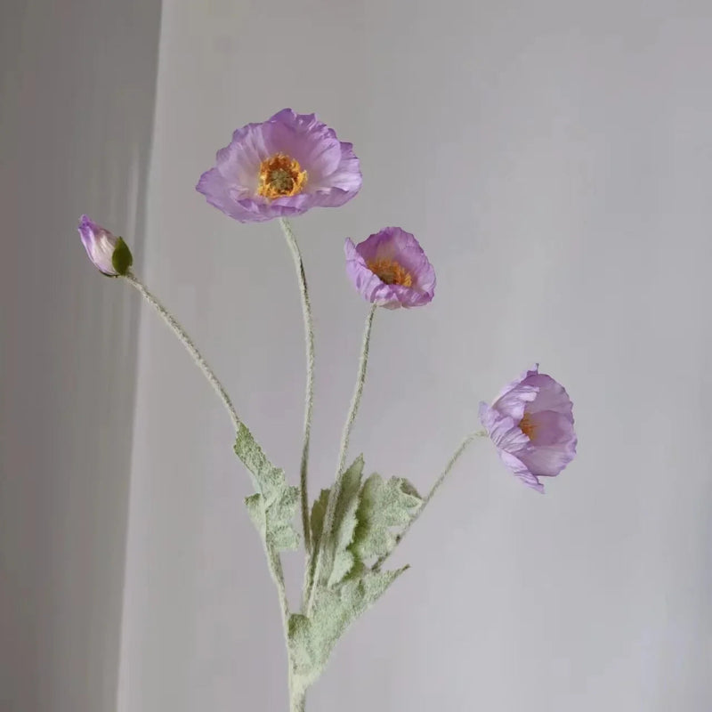 Faux Poppy Stems, Set of 6 - Image 38