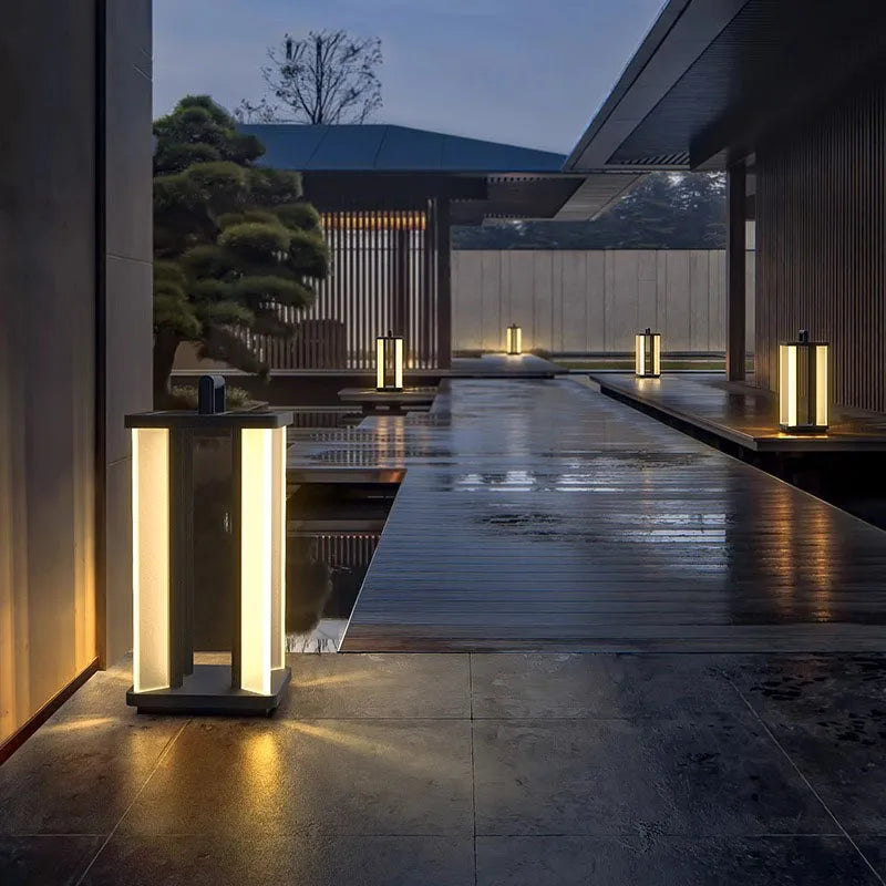 Architectural Outdoor Solar Lantern