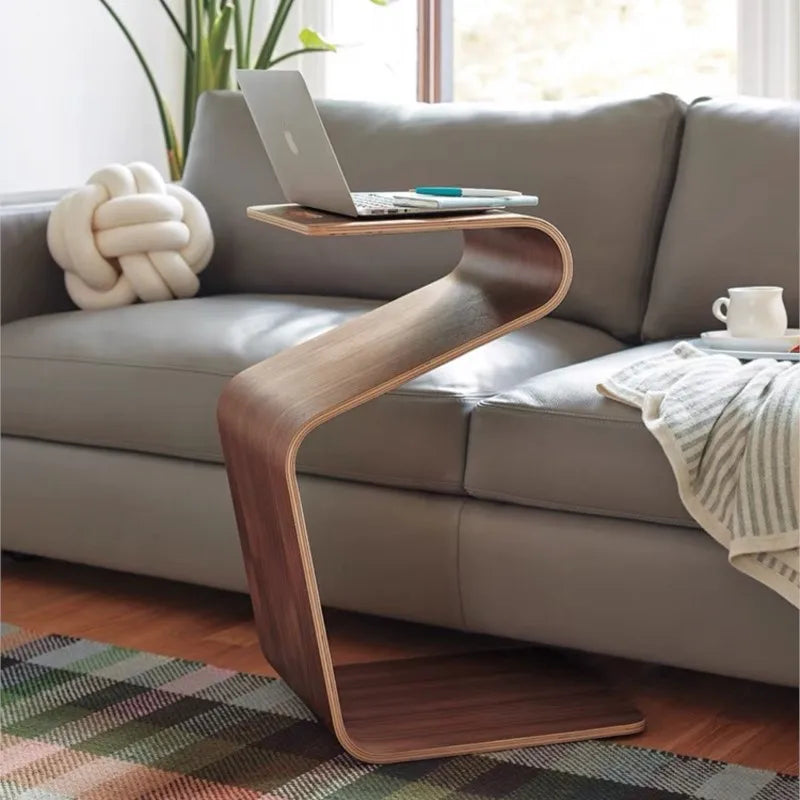 Scandinavian-Inspired Wood Side Table - Image 2