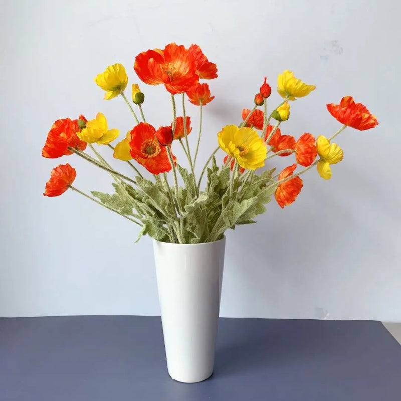 Faux Poppy Stems, Set of 6 - Image 8