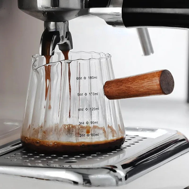 Glass Milk Frothing Pitcher