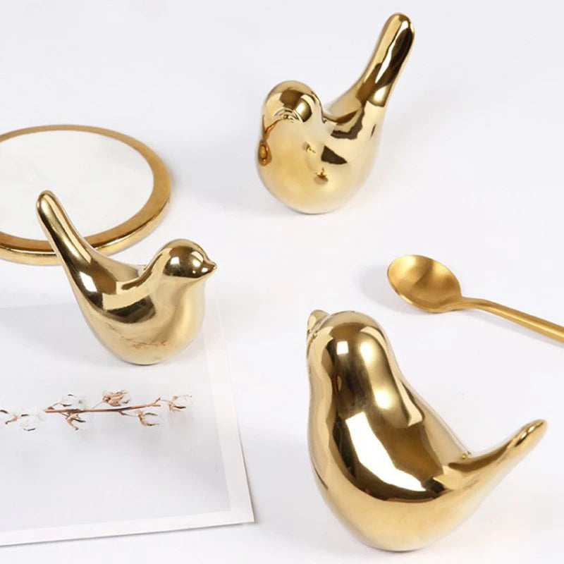 Gold Bird Sculptures - Image 4