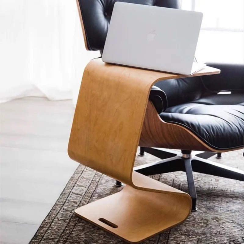 Scandinavian-Inspired Wood Side Table - Image 3