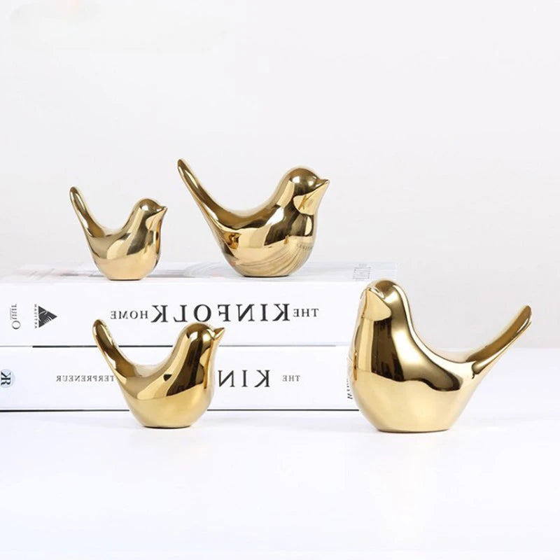Gold Bird Sculptures - Image 2