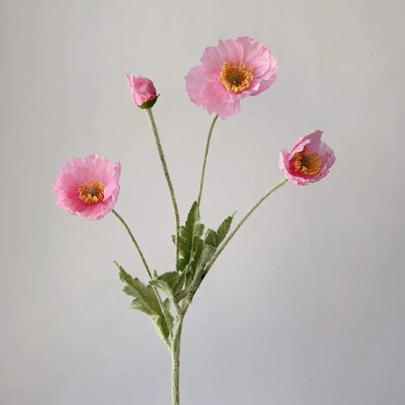 Faux Poppy Stems, Set of 6 - Image 39