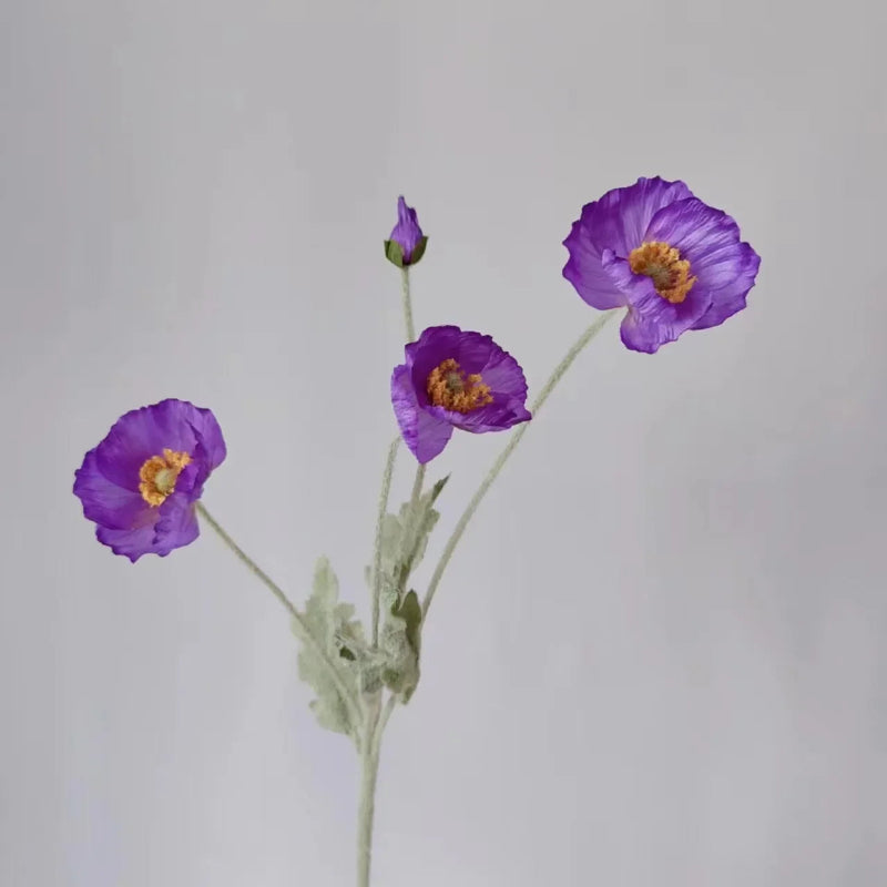 Faux Poppy Stems, Set of 6 - Image 43