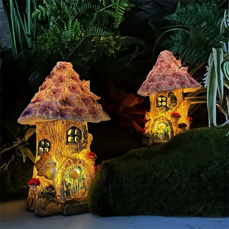 Solar Mushroom Garden Lantern - Image 5