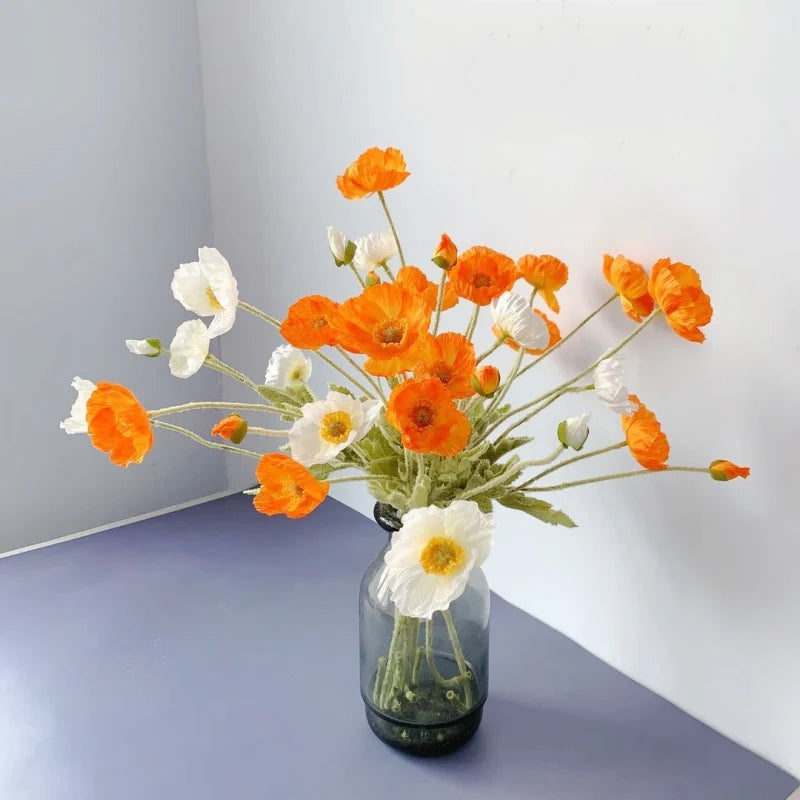 Faux Poppy Stems, Set of 6 - Image 7