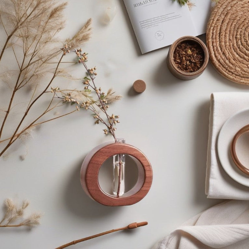 Alba Wooden Plant Propagation Vase - Image 2