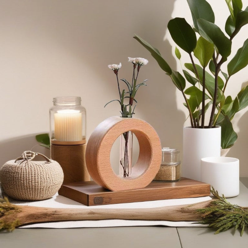 Alba Wooden Plant Propagation Vase - Image 3