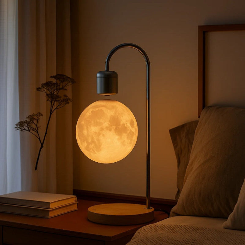 Selene Floating Moon Lamp with Wireless Charging