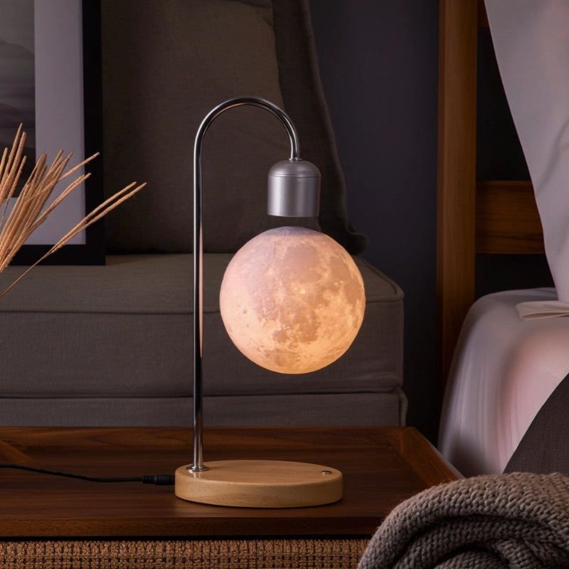 Selene Floating Moon Lamp with Wireless Charging - Image 2