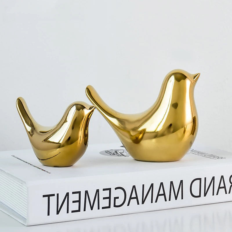 Gold Bird Sculptures - Image 3