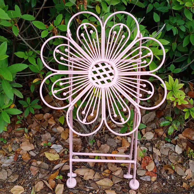 Metal Flower Bistro Table - Image 5