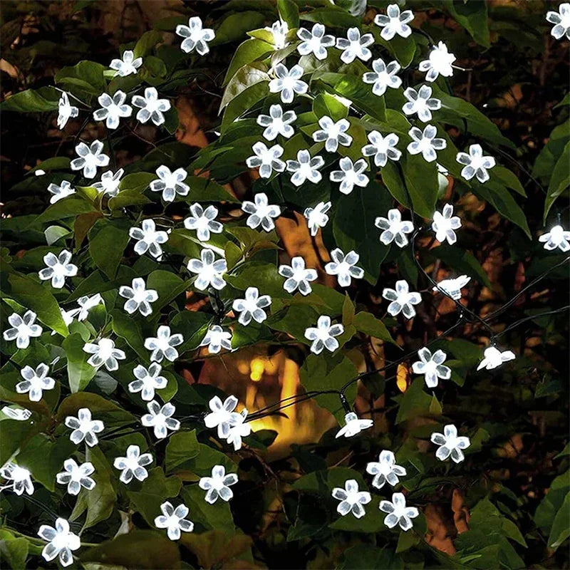 Solar Blossom Garden String Lights