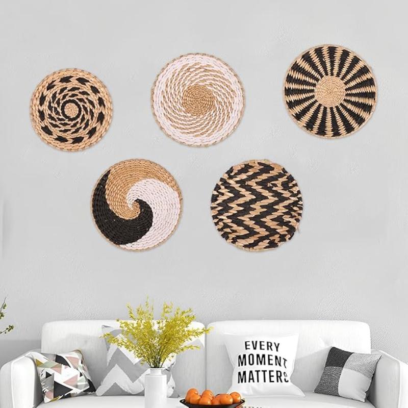 Handwoven Natural Wall Baskets - Image 5