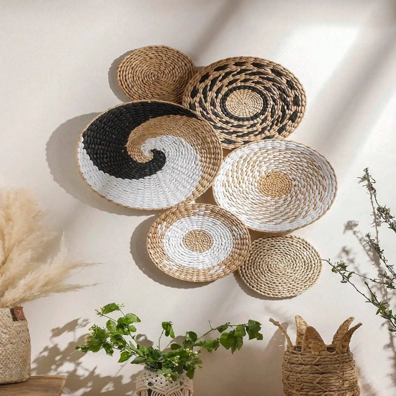 Handwoven Natural Wall Baskets - Image 6