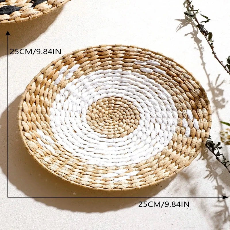 Handwoven Natural Wall Baskets - Image 11