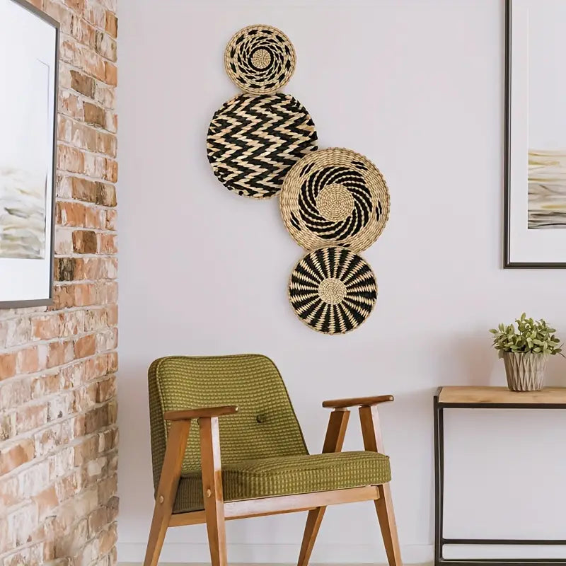 Handwoven Natural Wall Baskets