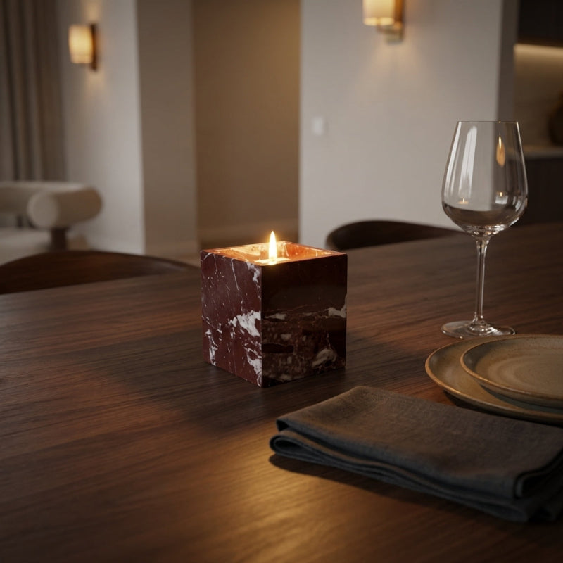 Calacatta Marble Candle Holders - Image 3