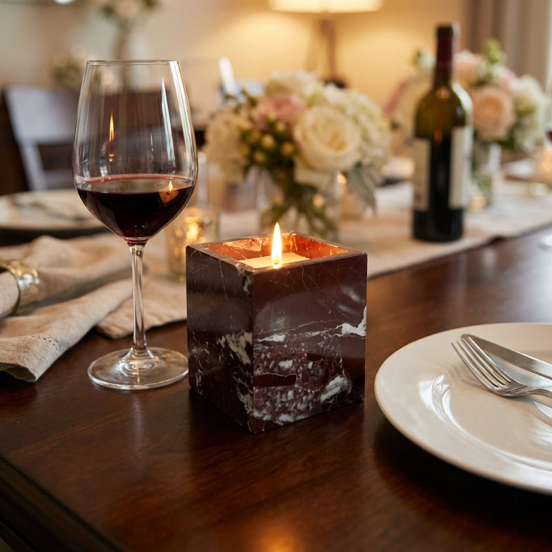 Calacatta Marble Candle Holders - Image 5
