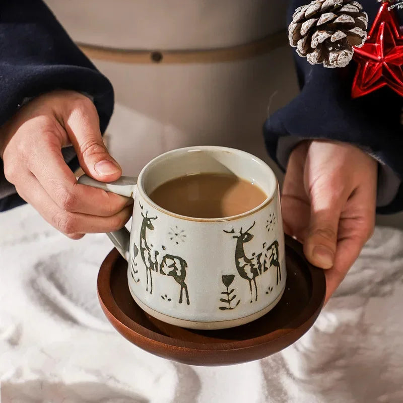 Botanical Ceramic Coffee Mugs - Image 4