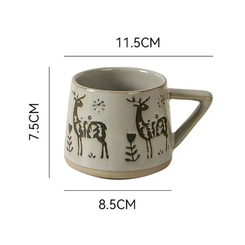 Botanical Ceramic Coffee Mugs - Image 5