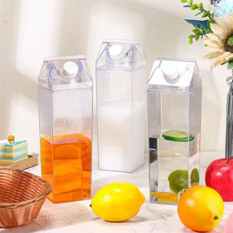 Milk Carton–Style Water Bottles