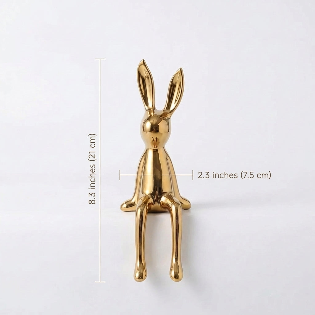 Emile Ceramic Rabbit Sculpture - Image 10