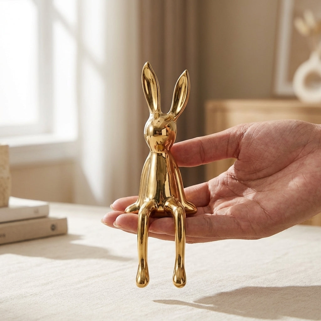 Emile Ceramic Rabbit Sculpture - Image 6