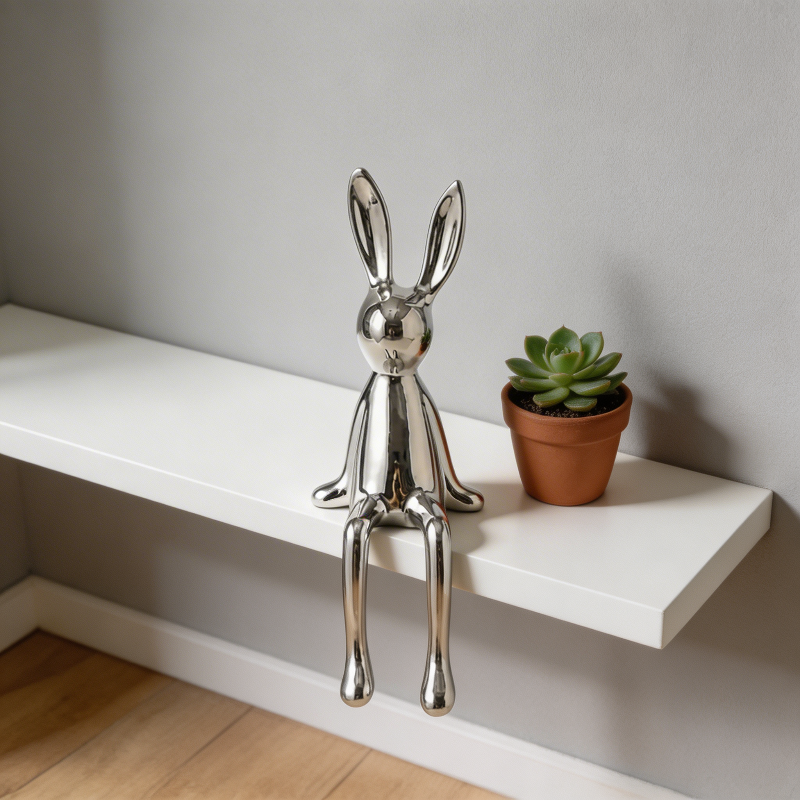 Emile Ceramic Rabbit Sculpture - Image 9
