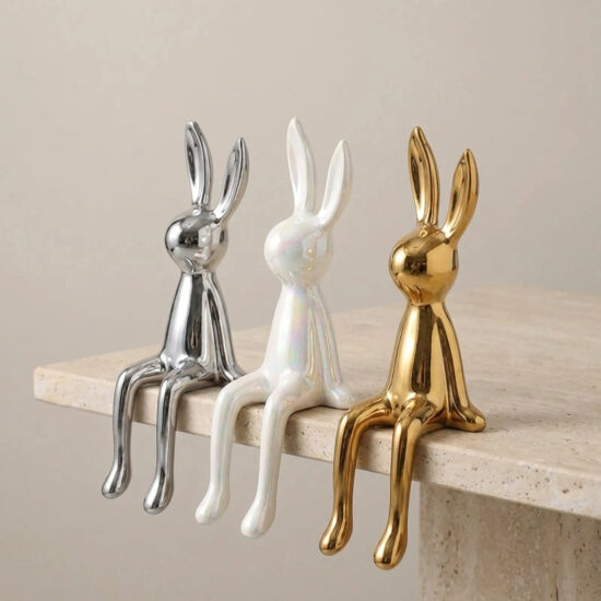 Emile Ceramic Rabbit Sculpture