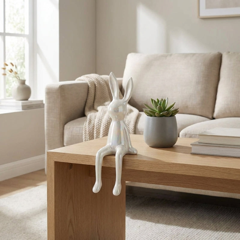 Emile Ceramic Rabbit Sculpture - Image 5