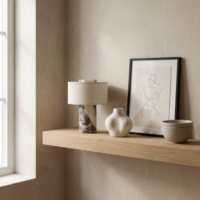 Marble Portable Table Lamp