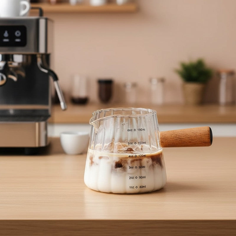 Glass Milk Frothing Pitcher - Image 8