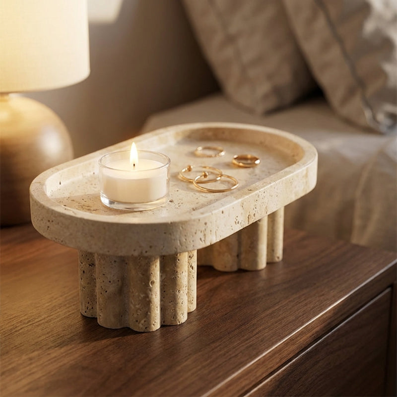 Stone Pedestal Tray - Image 8