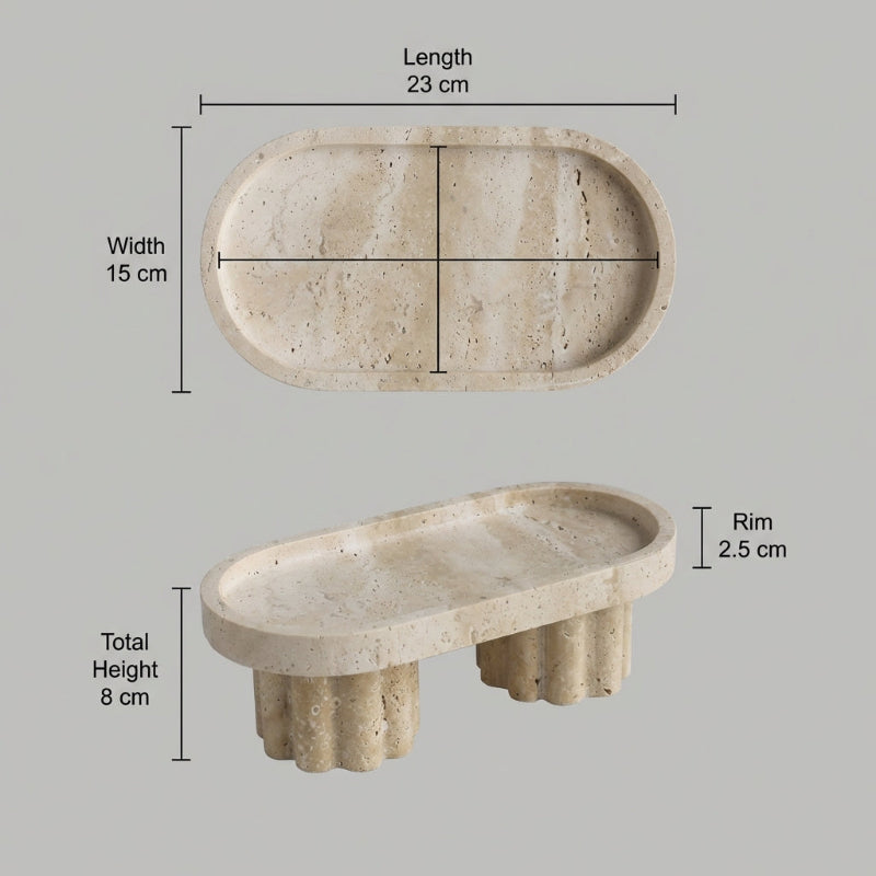 Stone Pedestal Tray - Image 13