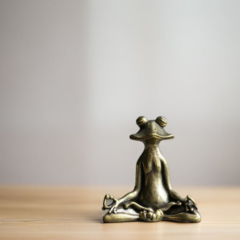 Zen Brass Incense Frog - Image 12
